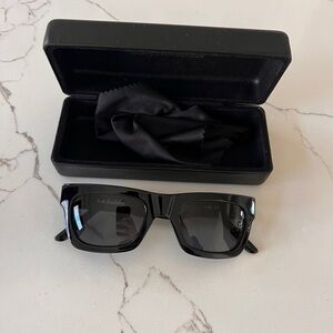 Sunbuddies Black Greta Sunglasses with Case